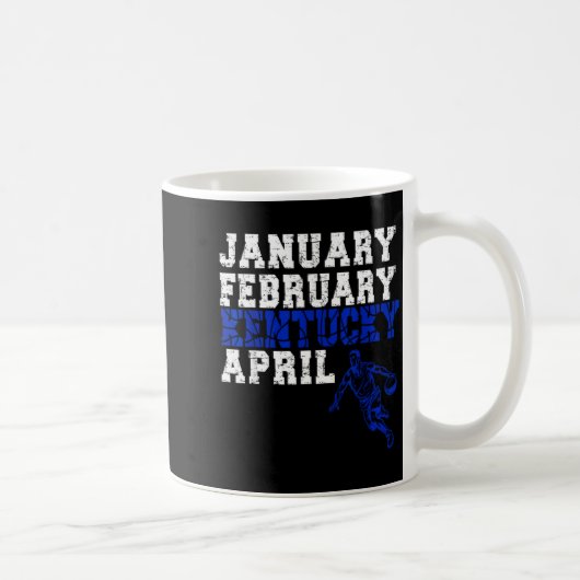 Funny January February Kentucky April Madness Koffiemok (Rechts)