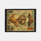 Funny Japanese Cat Ramen Ufo Anime Men Women Teens Fleece Deken (Voorkant (Horizontaal))