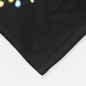 Funny Japanese Chin Christmas Graphics Dog Lights  Fleece Deken (Hoek)