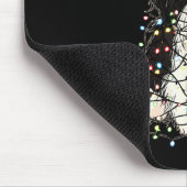 Funny Japanese Chin Christmas Graphics Dog Lights  Muismat (Hoek)