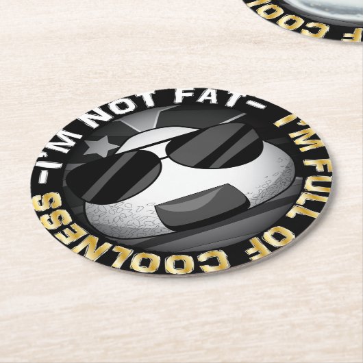 Funny japanese riceball ronde kartonnen onderzetter (Gebogen)