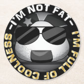 Funny japanese riceball ronde kartonnen onderzetter (Voorkant)