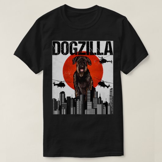 Funny Japans Dogzilla Giant Schnauzer Pu T-shirt (Design voorkant)