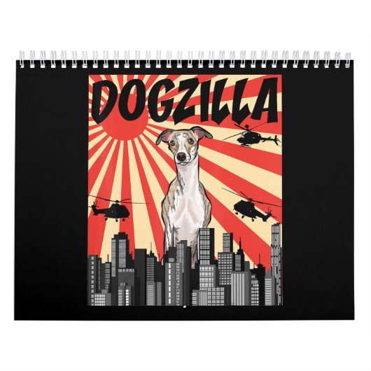 Funny Japans Dogzilla Whippet Kalender (Hoes)