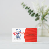 Funny Japans kat Visitekaartje (Staand voorkant)