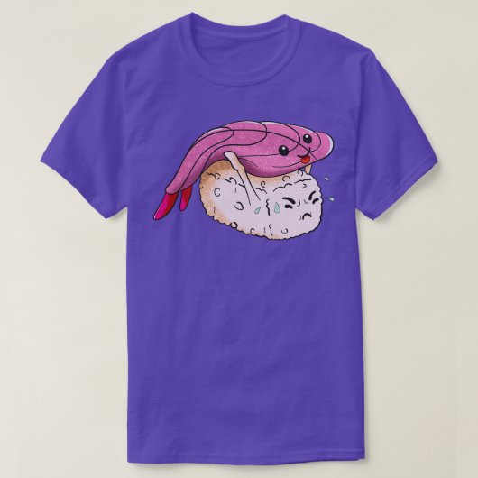 Funny Japans Kawaii Sushi Nigiri T-shirt (Design voorkant)