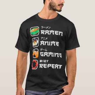 Funny Japans Manga Anime Gaming Anime Ramen Game T-shirt