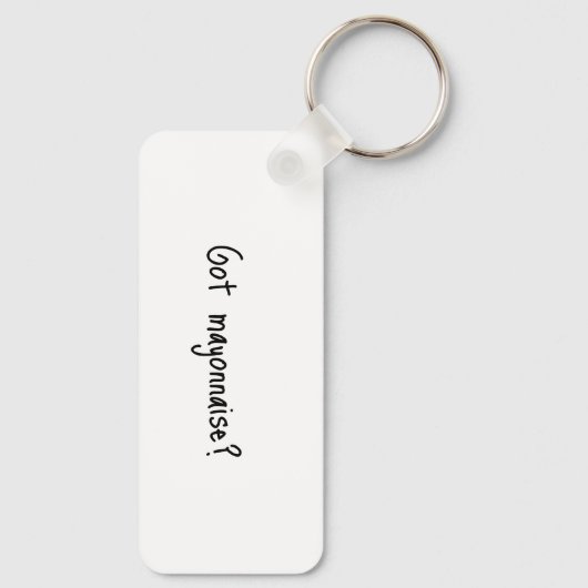Funny Japanse Mayonnaise Sleutelhanger (Achterkant)