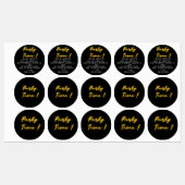 Funny jarig labels (Vel)