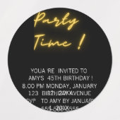 Funny jarig labels (Design 1)