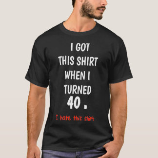 Funny jarig t-shirt