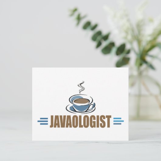 Funny Java Coffee Briefkaart (Staand voorkant)