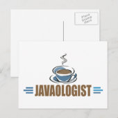 Funny Java Coffee Briefkaart (Voorkant / Achterkant)