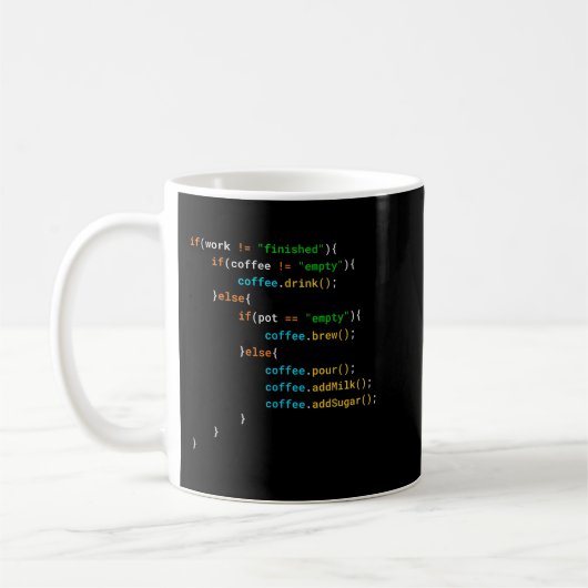Funny Java Programmer Coffee Coding Gift for Coder Koffiemok (Links)