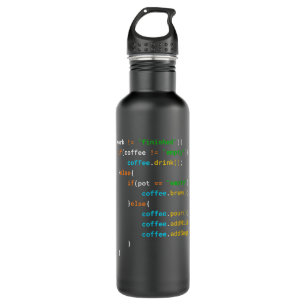 Funny Java Programmer Coffee Coding Gift for Coder Waterfles