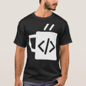 Funny JavaScript Code Coffee Developer Programmer T-shirt (Voorkant)