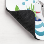 Funny Jawsome Shark Surfboard Muismat (Hoek)