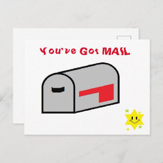 Funny - je hebt POST - Briefkaart (Voorkant / Achterkant)