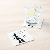 Funny "Je kunt dansen" (Vodka leugens) Kartonnen Onderzetters (Insitu)