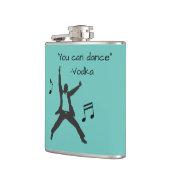 Funny " Je kunt dansen " ( wodka drink leugens ) Heupfles (Links)