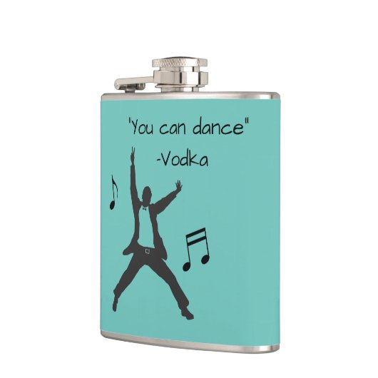 Funny " Je kunt dansen " ( wodka drink leugens ) Heupfles (Links)