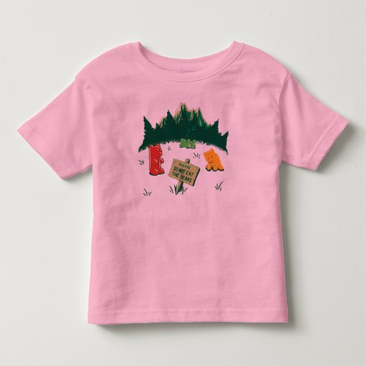 Funny Jelly-Beren in de bergen Kinder Shirts (Voorkant)