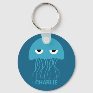 Funny Jellyfish aangepaste sleutelketens Sleutelhanger