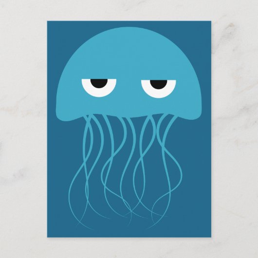 Funny Jellyfish briefkaart (Voorkant)