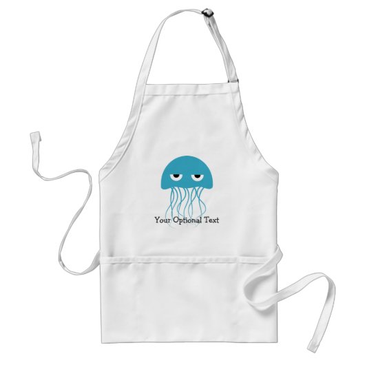 Funny Jellyfish custom aprons Standaard Schort (Voorkant)