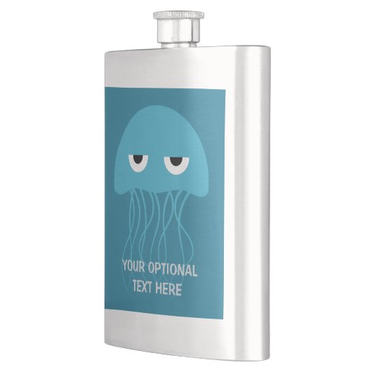Funny Jellyfish Custom Flask Heupfles (Links)