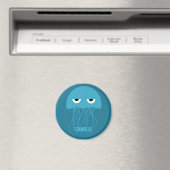 Funny Jellyfish monogram magnet (Insitu (Vaatwasser))