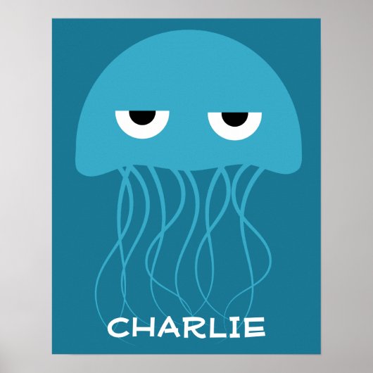 Funny Jellyfish poster (Voorkant)