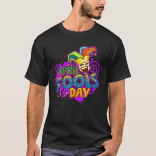 Funny Jester Happy April Fool's Day, Jokes Pranks T-shirt