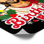 Funny Jesus Birthday Boy Christmas Xmas Holiday Ug Poster (Hoek)