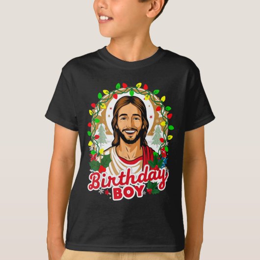 Funny Jesus Birthday Boy Christmas Xmas Holiday Ug T-shirt (Voorkant)