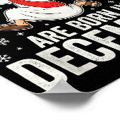 Funny Jesus Born In December Christmas Birthday Hu Poster (Hoek)