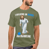 Funny Jesus Bowling Gift T-shirt (Voorkant)