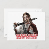 Funny jesus briefkaart (Voorkant / Achterkant)