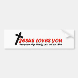 Funny Jesus Bumpersticker