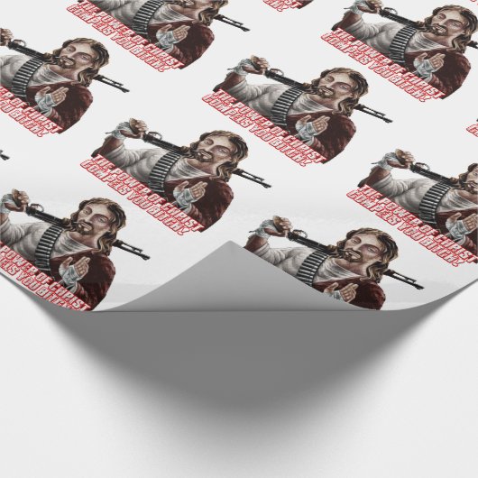 Funny jesus cadeaupapier (Hoek)