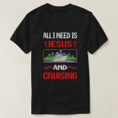 Funny Jesus Cruising T-shirt (Design voorkant)