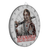 Funny jesus dartbord (Voorkant Links)