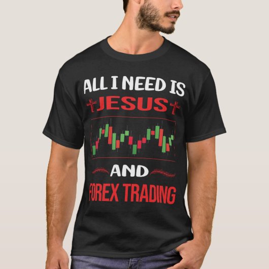 Funny Jesus Forex handelshandelaar T-shirt (Voorkant)