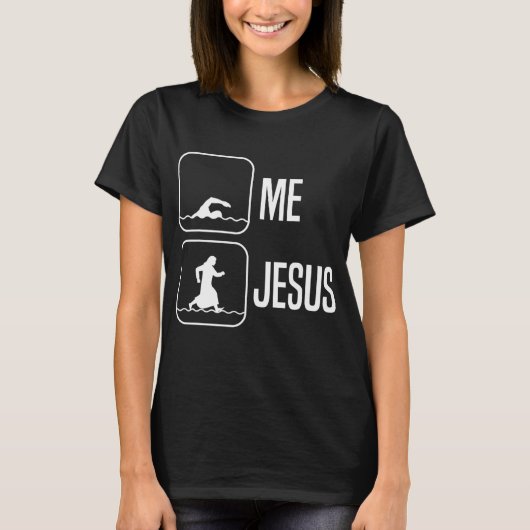 Funny Jesus Gift Mannen Vrouwen koelen religie Chr T-shirt (Voorkant)