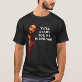 Funny Jesus Happy Birthday Christmas Gift retro T-shirt (Voorkant)