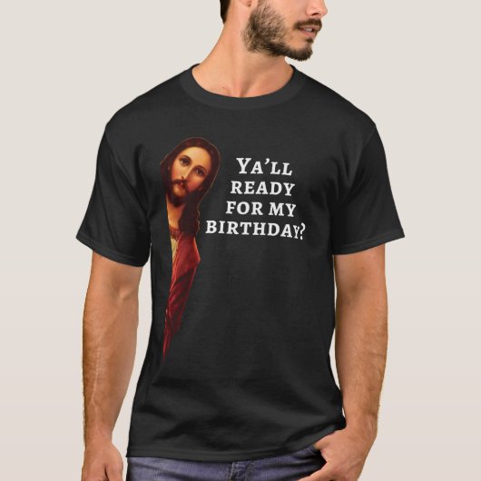 Funny Jesus Happy Birthday Christmas Gift retro T-shirt (Voorkant)