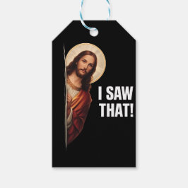 Funny Jesus "I Saw That" Christian meme design Cadeaulabel