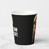 Funny Jesus "I Saw That" Christian meme design Papieren Bekers (Links)