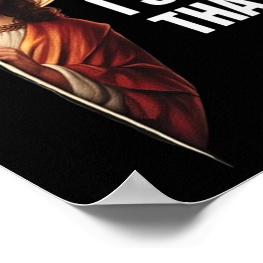 Funny Jesus "I Saw That" Christian meme design Poster (Hoek)
