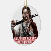 Funny jesus keramisch ornament (Rechts)